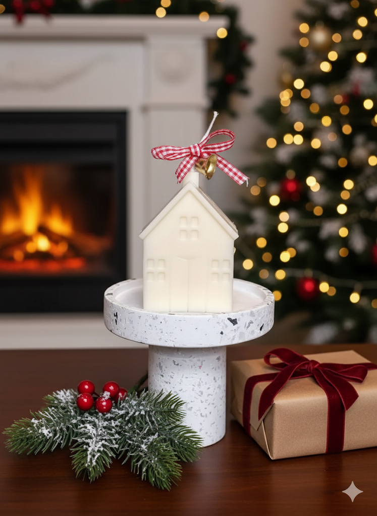 Christmas Cottage Candles | Holiday Decor